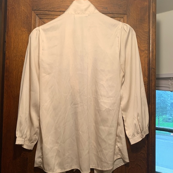 Cream Silk ModCloth (pre-Wal-Mart) Button-Up - Picture 2 of 2